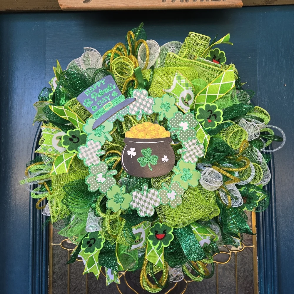 Happy St. Patrick's Day Wreath